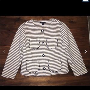 Tommy Hilfiger Striped 3/4 sleeve lined jacket 4